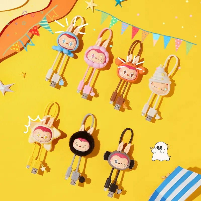 (พร้อมส่งจากไทย) สายชาร์จ LABUBU&DIMOO ใช้สำหรับอุปกรณ์เสริมโทรศัพท์มือถือทุกรุ่นของแท้ 100% น่ารักพกพาสะดวกกระทัดรัด