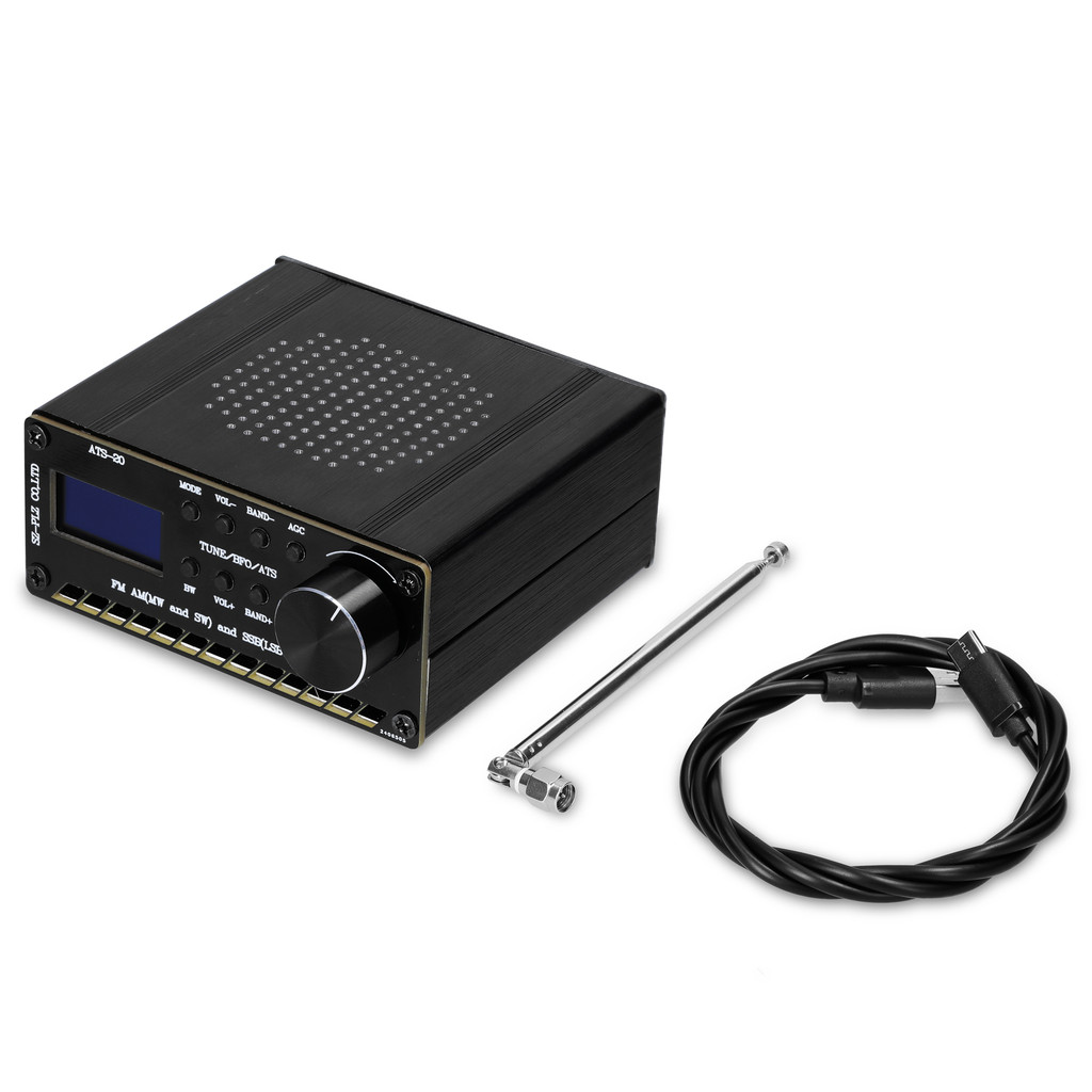 ตัวรับสัญญาณวิทยุ ATS-20 SI4735 Full Waveband ตัวรับสัญญาณวิทยุ FM AM (MW & SW) SSB (LSB & USB) ครอบ