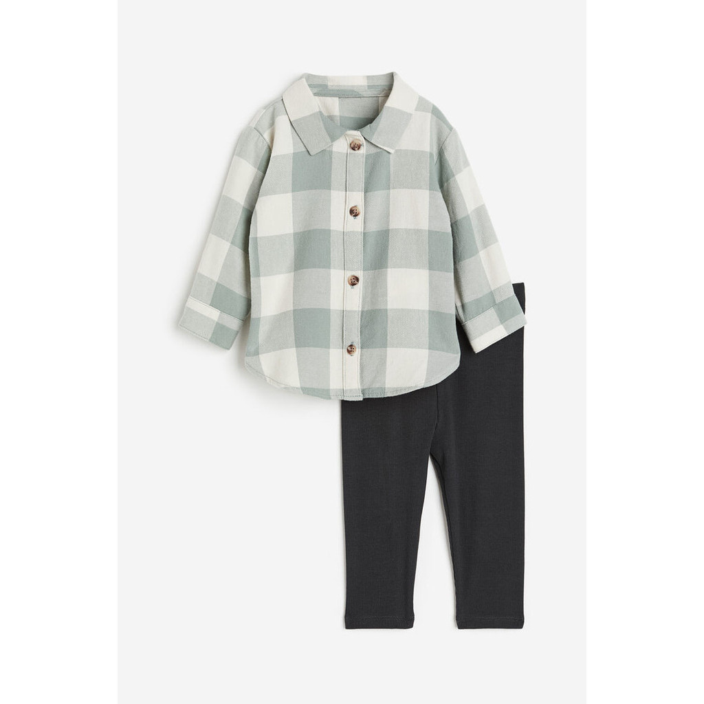 H&M Girl 2-piece shirt and leggings set 1163544_1