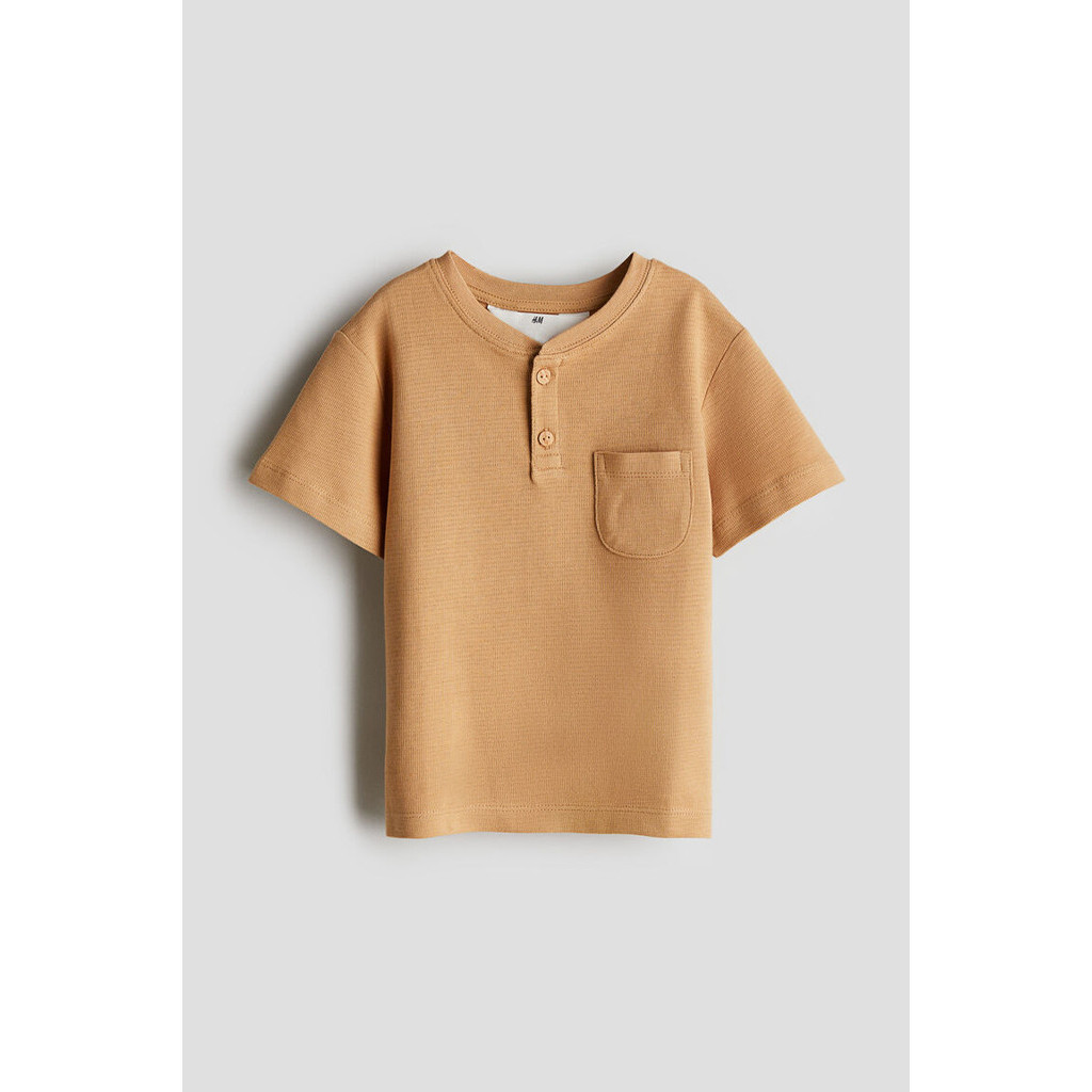 H&M Boy Cotton Henley T-shirt 1241544_1