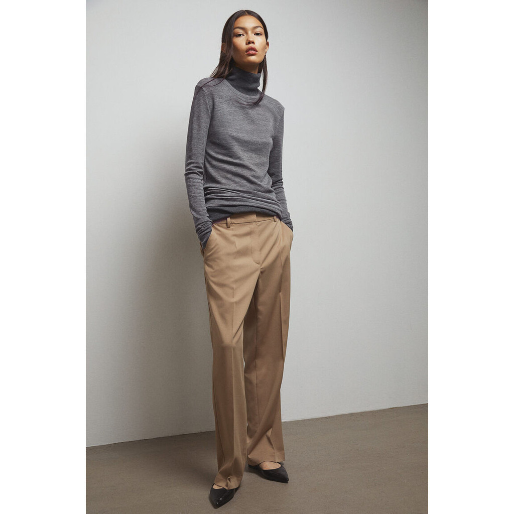 H&M Woman Tailored twill trousers 1176514_3