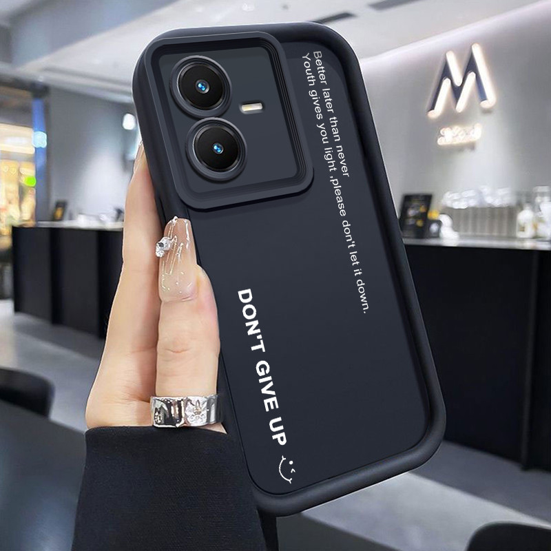เคสสำหรับ VIVO Y22 VIVO Y22s เคสป้องกันการกระแทกซิลิโคนป้องกันลายนิ้วมือที่เรียบง่าย