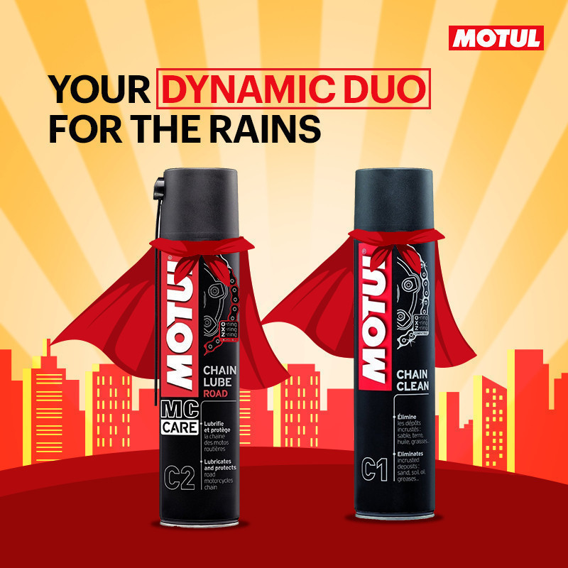 สเปรย์ ล้างโซ่ เคลือบโซ่ Motul MC Care Chain Clean & Lube C1 C2 C3 แพ็คคู่ฟรีแปรง - รูปที่ 4