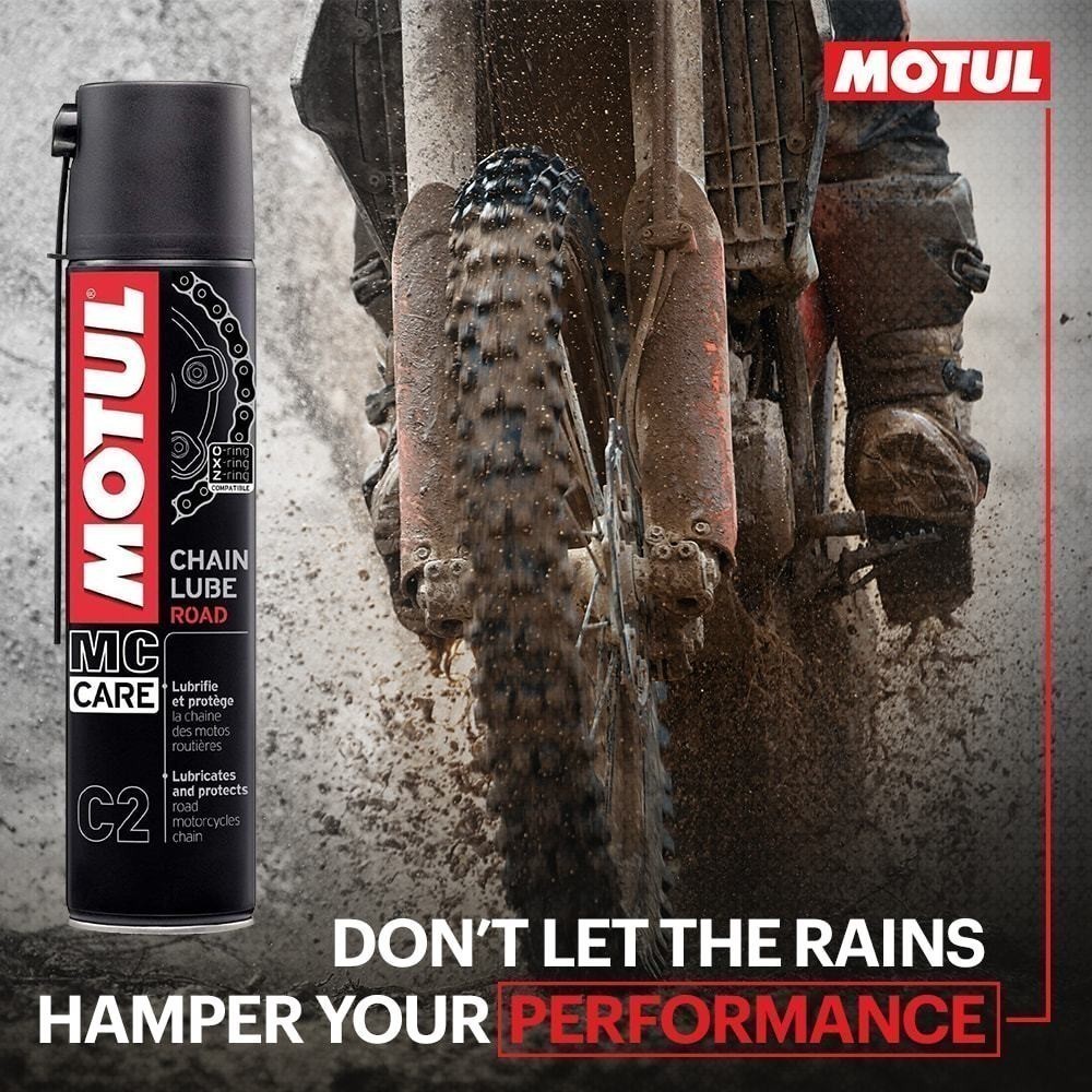 สเปรย์ ล้างโซ่ เคลือบโซ่ Motul MC Care Chain Clean & Lube C1 C2 C3 แพ็คคู่ฟรีแปรง - รูปที่ 5