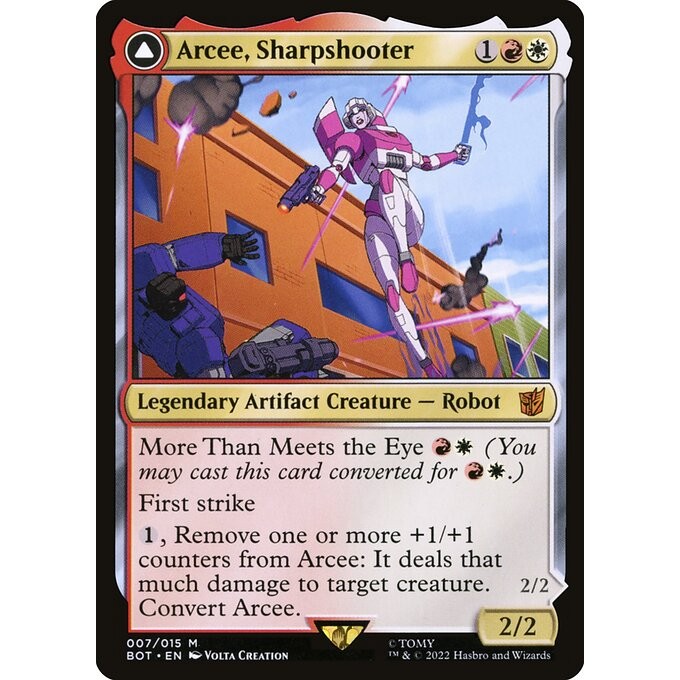 [Transformers] - [BOT] - (M) -[Arcee, Sharpshooter // Arcee, Acrobatic Coupe] -  [2022]