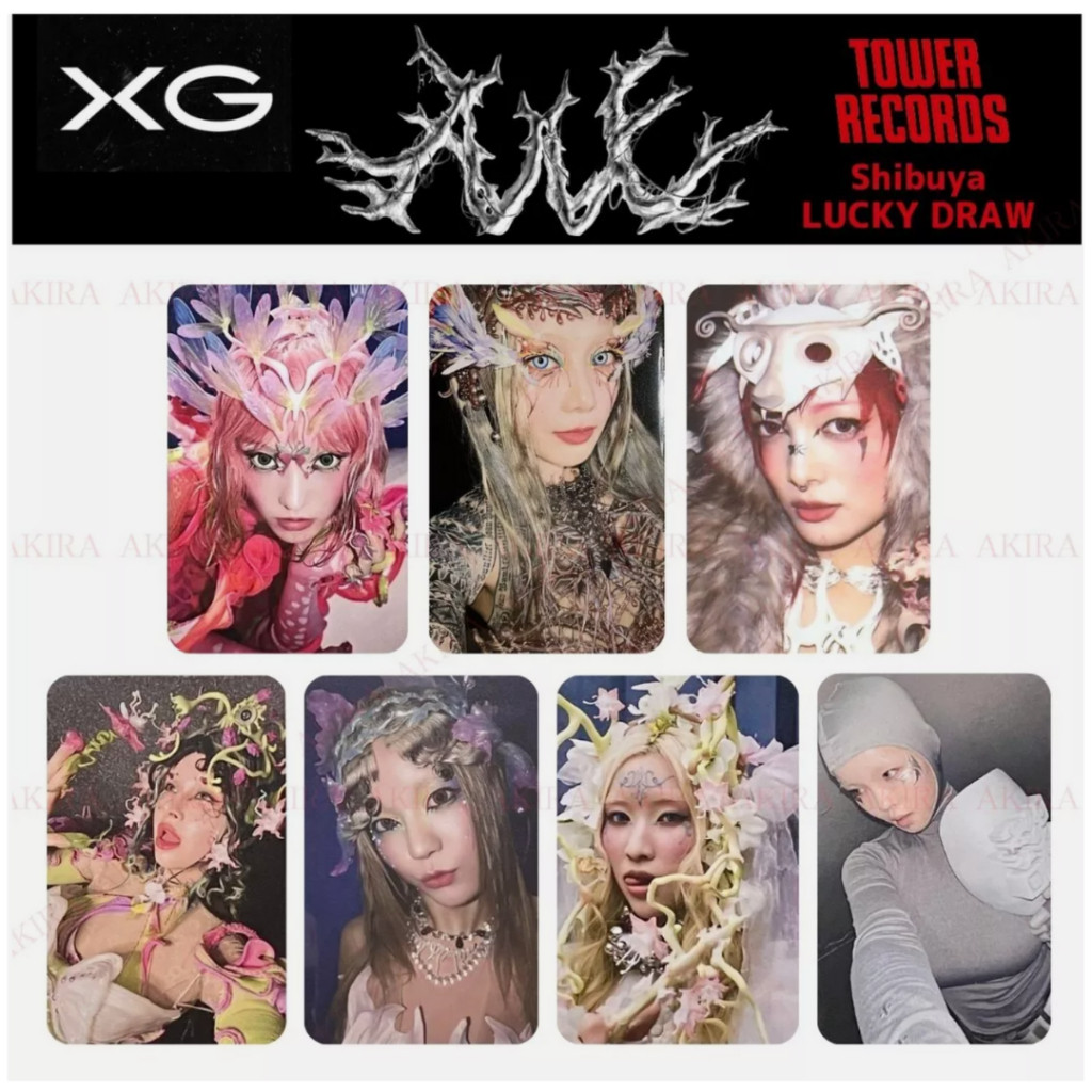 Xg 2nd MINI ALBUM AWE TOWER RECORD SHIBUYA LUCKY DRAW POB การ์ดรูปถ่ายอย่างเป็นทางการ / JURIN CHISA 