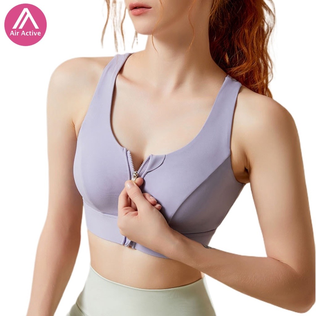แผ่นบราชั้นใน มีซิป สําหรับใช้ในการเล่นโยคะ กีฬา - รูปที่ 2