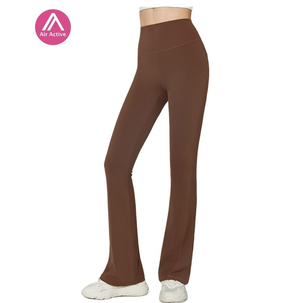 Yoga Sports Pants Leggings Flared Pants High Waist Back Pockets