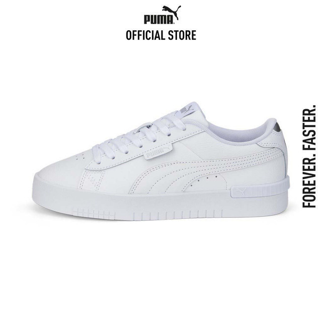 PUMA BASICS - รองเท้าผ้าใบผู้หญิง Jada Renew สีขาว - 38640101