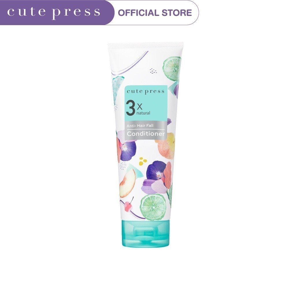 CUTE PRESS ครีมนวดผม 3X NATURAL ANTI-HAIR FALL CONDITIONER 250 g