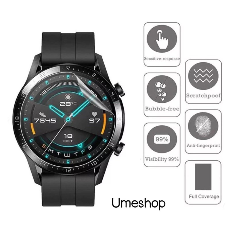 ส่งเร็ว🔥ฟิล์มกันรอย ฟิล์ม Huawei Watch GT2 42mm 46mm Film TPU film GT2 ฟิล์มกันรอย
