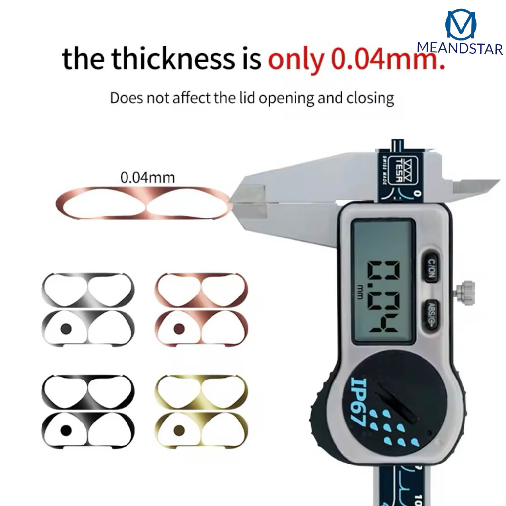 ส่งเร็ว🔥ป้องกันฝุ่น Scratchproof สติกเกอร์สําหรับ AirPods 4 ANc สติกเกอร์หูฟังป้องกันฟิล์มสําหรับ Ai