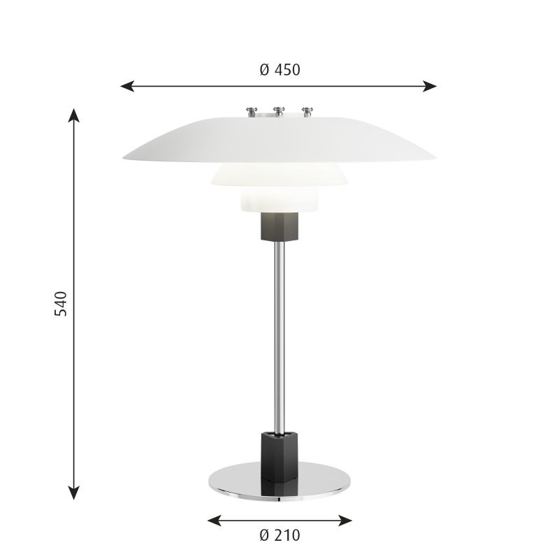 Louis Poulsen PH 4/3 โคมระย้าแบบ Pendant Lamp สไตล์นอร์ดิกสีขาว