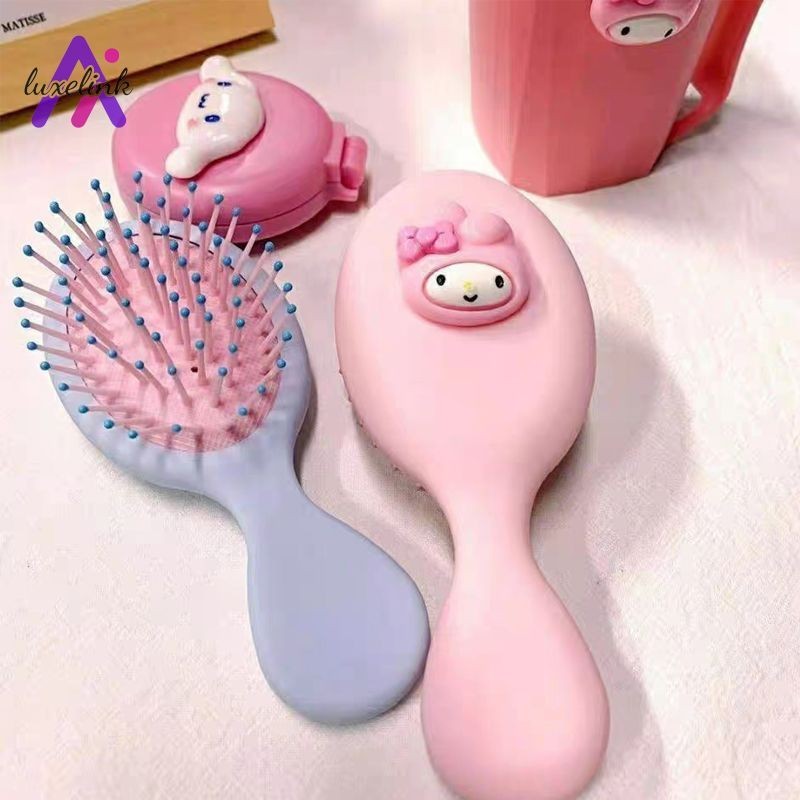 luxelink Cartoon หวีถุงลมนิรภัยน่ารัก Sanrio Air Cushion Comb นวดแบบพกพา Air Cushion Comb หวีมินิ