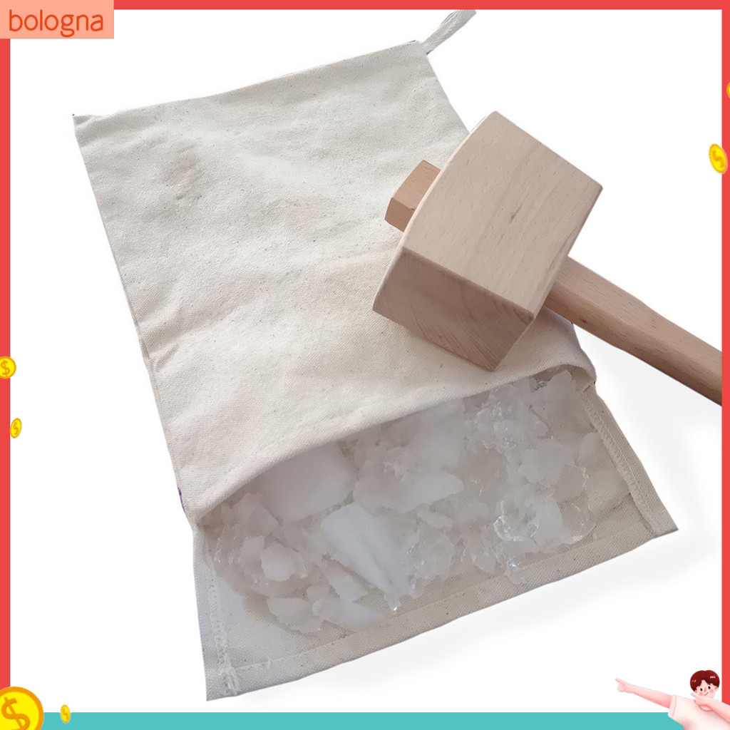 [Bologna] ถุงน้ําแข็งบด ผ้าฝ้ายธรรมชาติ ความจุขนาดใหญ่ สําหรับห้องครัว - รูปที่ 3