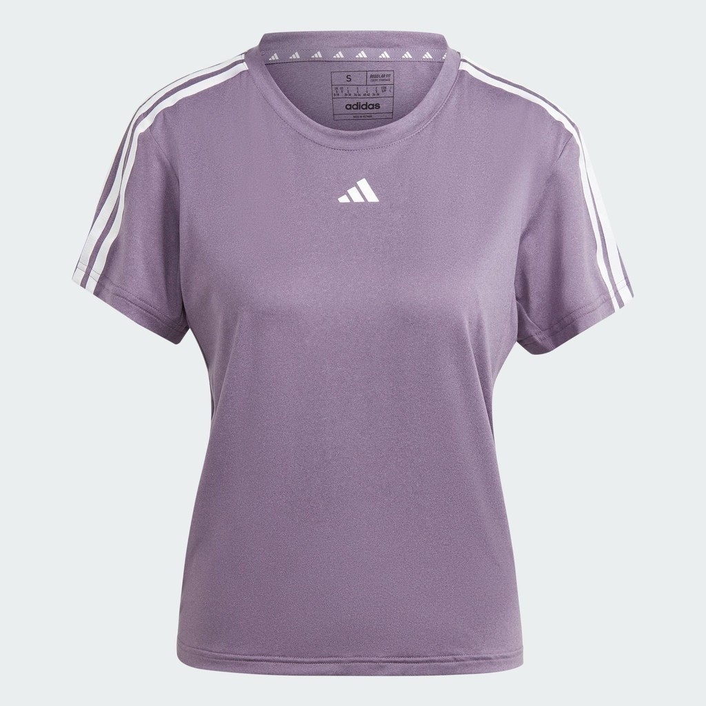 adidas Training AEROREADY Train Essentials 3-Stripes Tee Women Purple HZ5692