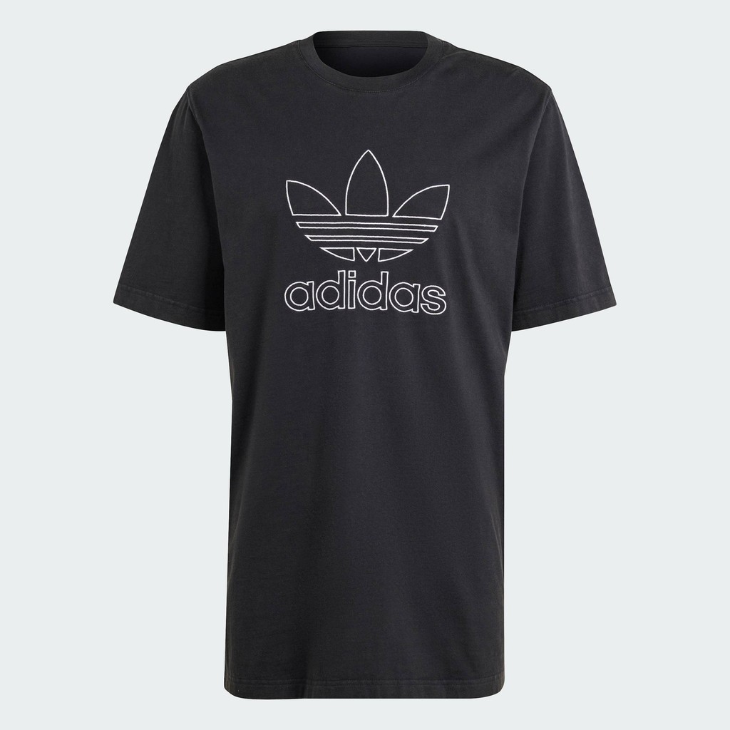 adidas Lifestyle Adicolor Outline Trefoil Tee Men Black IU2347