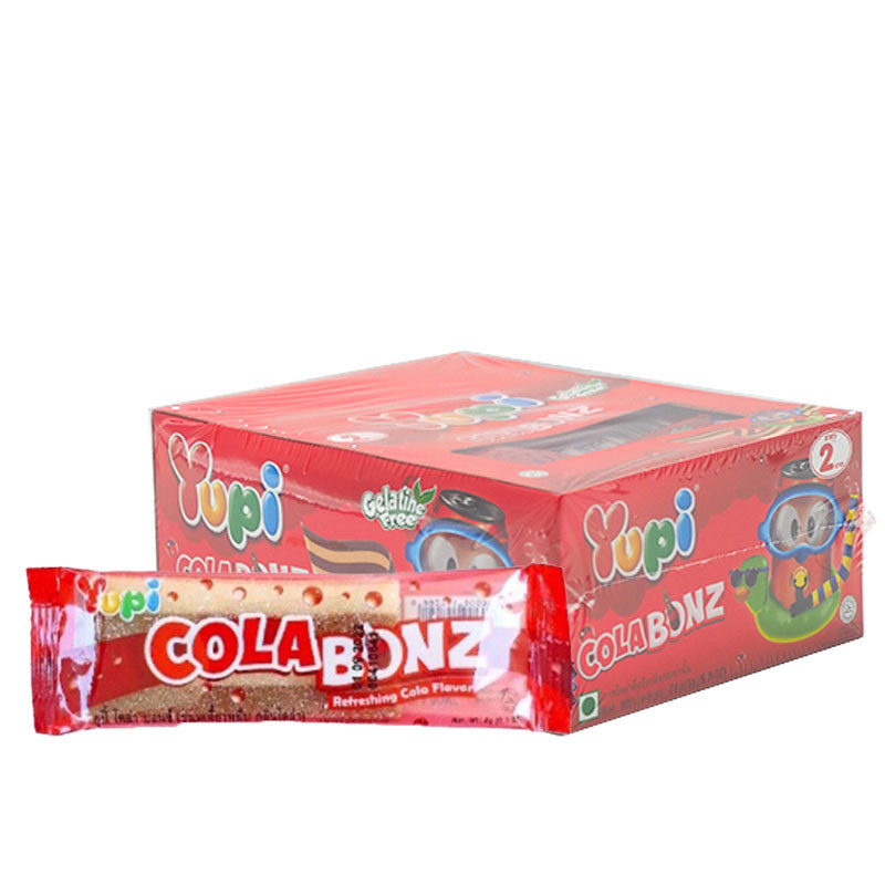 ยูปี้ กัมมี่ โคล่า บอนซ์ 8 ก. x 24 YUPI Gummy Cola Bonz 8 g x 24