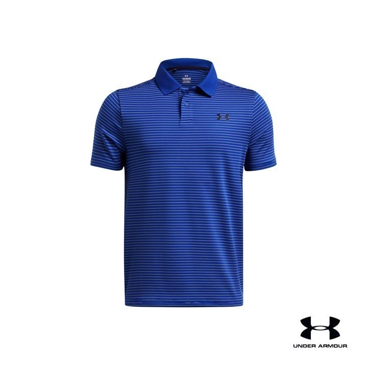 Under Armour เสื้อโปโล UA Performance Stripe สำหรับเด็กผู้ชาย