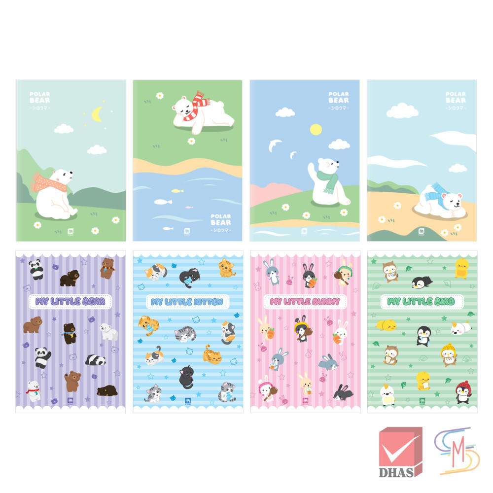 Elephant ตราช้าง สมุด สมุดนักเรียน 60G 20S 9/20 K-204R คละลาย จำนวน 1 เล่ม