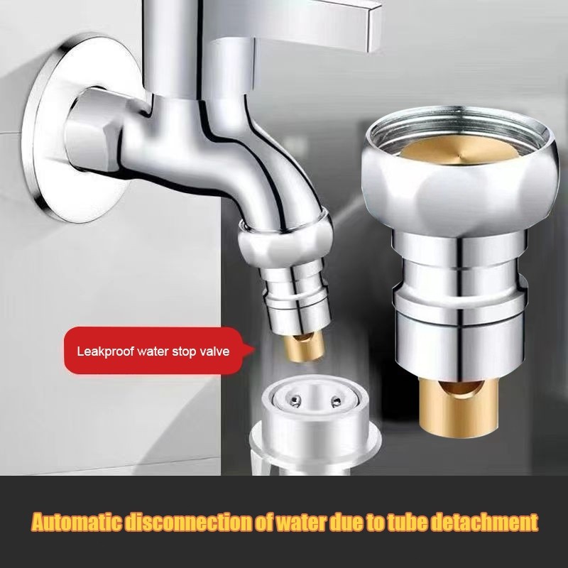 ✨COD✨เครื่องซักผ้า Water Stop Joint Automatic Water Stop Joint Faucet Water Stop Leak Proof Valve