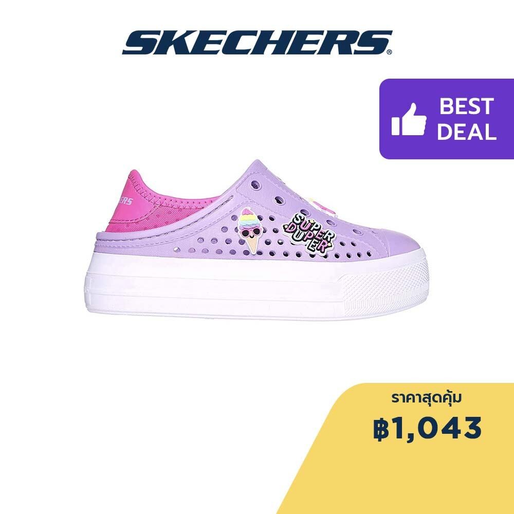 Skechers สเก็ตเชอร์ส รองเท้าเด็กผู้หญิง Girls Foamies Guzman Hi-Rise Stay Vibin Shoes - 308311L-LVHP