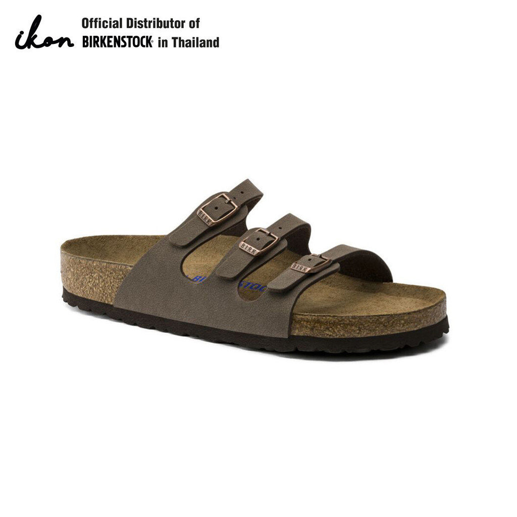BIRKENSTOCK Florida SFB BFBC Mocha รองเท้าแตะ ผู้หญิง สีมอคค่า รุ่น 53881 (regul