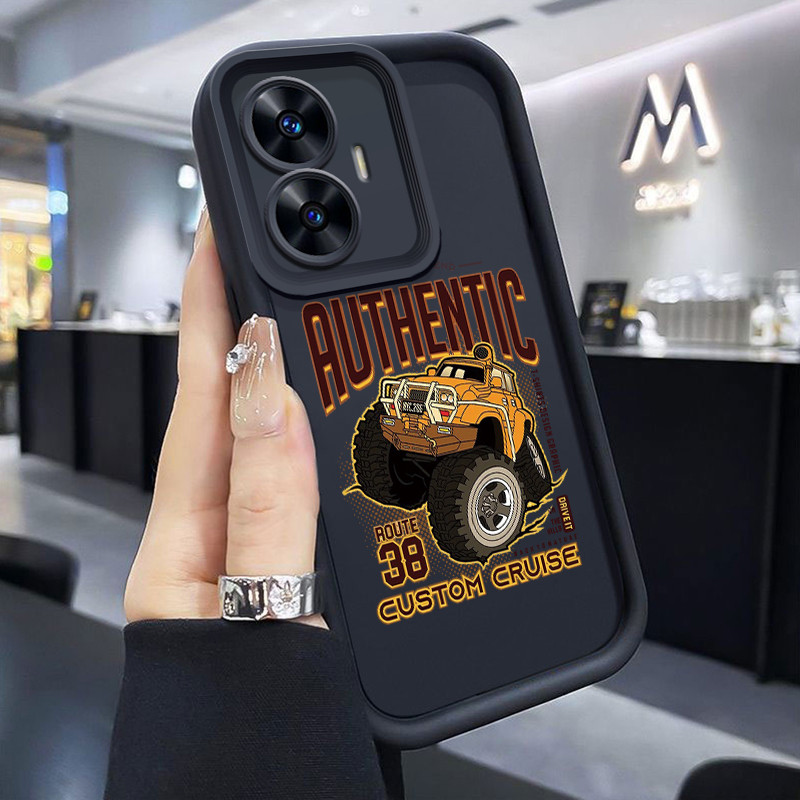 เคสสำหรับ Realme C55 Realme Narzo N55 เคสป้องกันโทรศัพท์ในรถยนต์บิ๊กฟุต