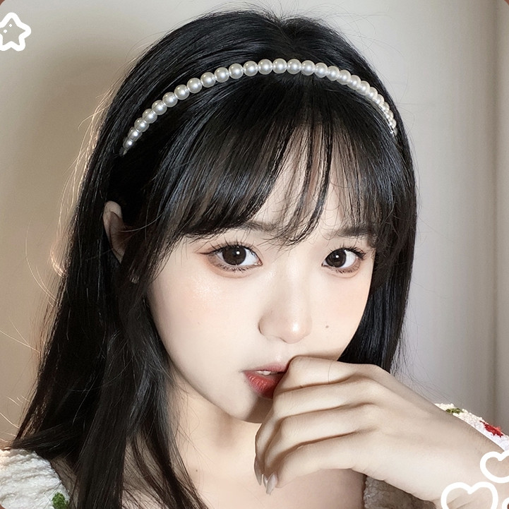 candypop Pearl Diamond Hair Band สไตล์เจ้าหญิง Handmade Beaded เครื่องประดับผมเด็ก