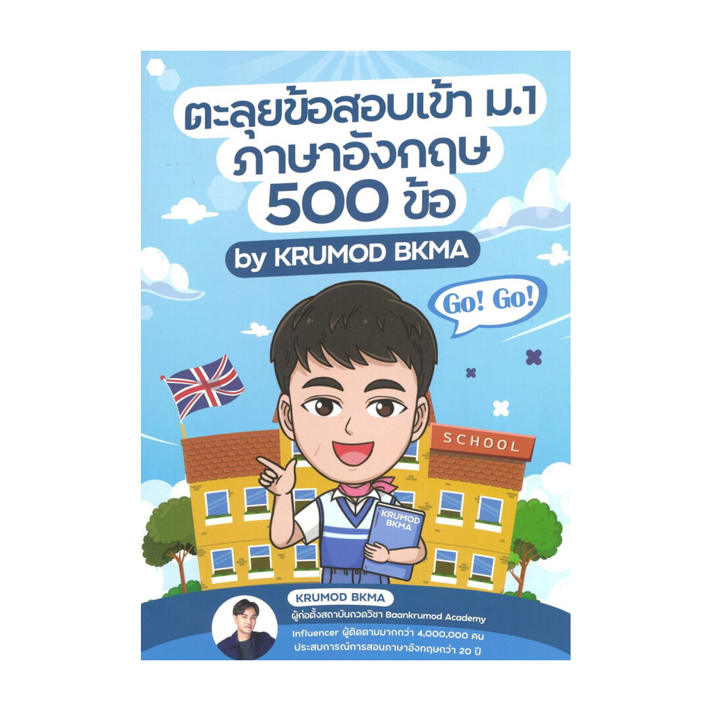 ขายดี มือหนึ่งพร้อมส่ง ตะลุยข้อสอบเข้า ม.1 ภาษาอังกฤษ 500 ข้อ