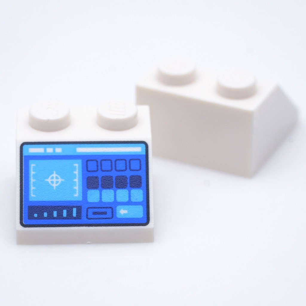 ( Ploybrick Minifigure ของแท้ ) Extra Accessories อะไหล่ Control Panel Bar Chart 2 x 2 *new ของใหม่ ชิ้นละ