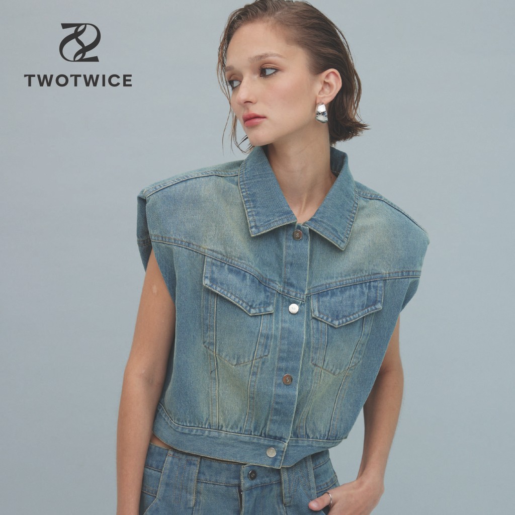 Twotwice - Shoulder Pad Denim