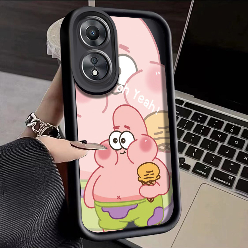 เคสสำหรับ OPPO A58 5G A78 5G A58x 5G A1x 5G A2x 5G เคสชุดการ์ตูนสปันจ์บ็อบสแควร์เคสโทรศัพท์