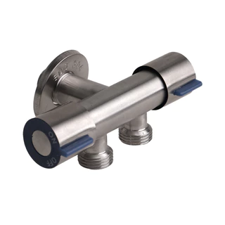 MARINE สต๊อปวาล์ว 2 ทางน้ำออก สแตนเลส 304 รุ่น BLUE TWIST |ZWF|