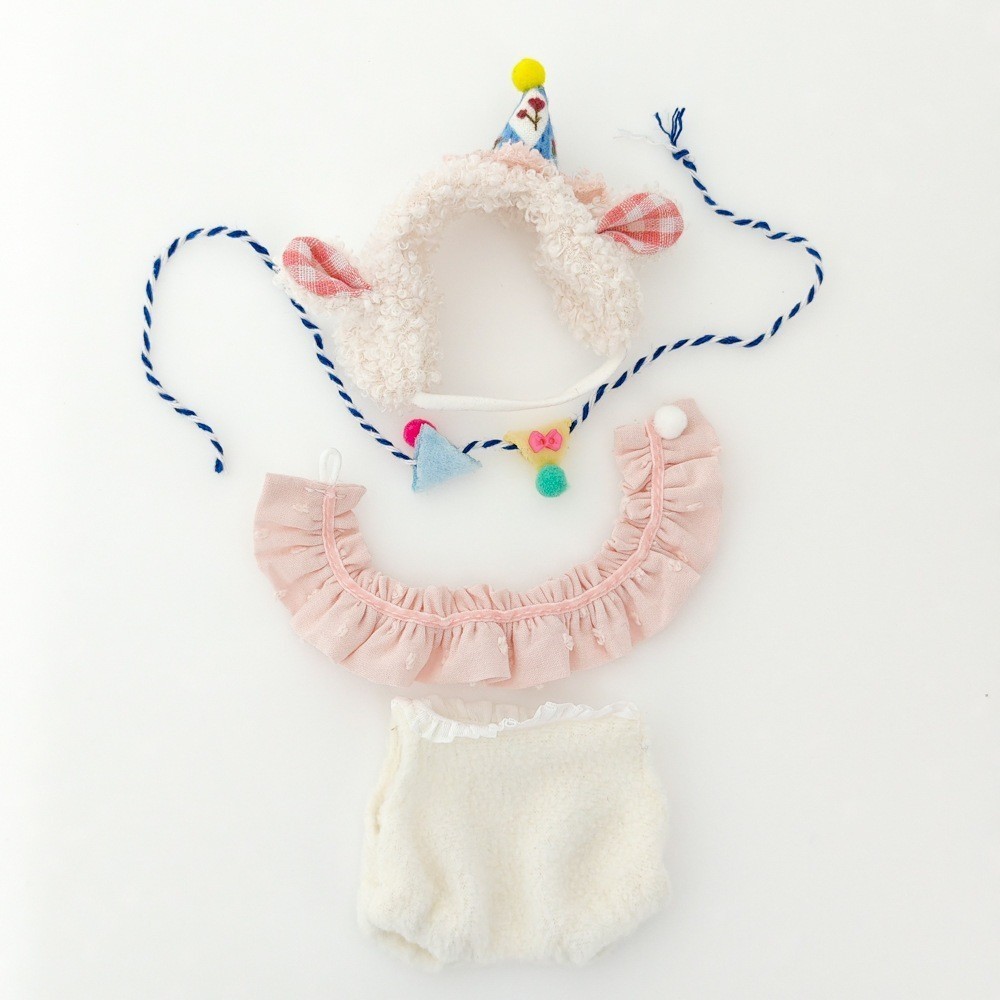 ชุด Labubu Macaron V1/V2 เปลี่ยนสูทวันเกิดแกะน่ารัก ไม่รวมตุ๊กตา