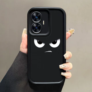 เคสสำหรับ Realme C55 Realme Narzo N55 เคสป้องกันการกระแทกซิลิโคนเคสโทรศัพท์มีลายดวงตายอดนิยม