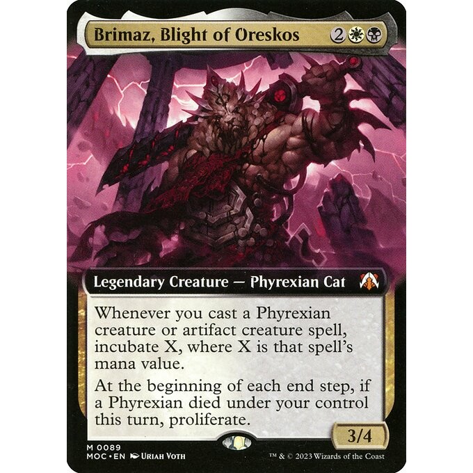 [March Of The Machine Commander] - [MOC] - (M) -[Brimaz, Blight of Oreskos] -  [2023]