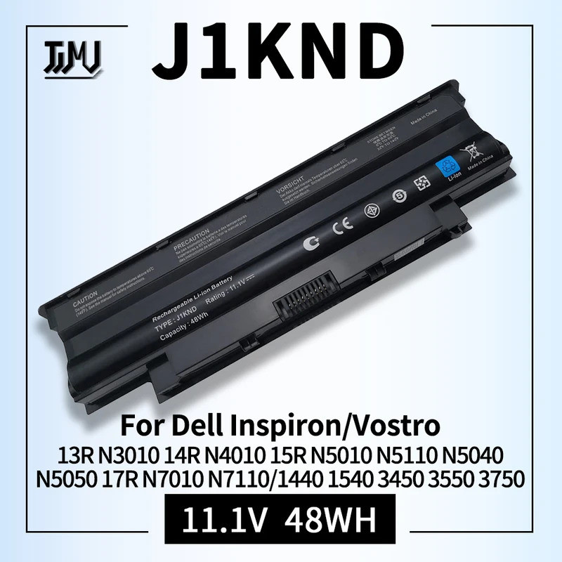 แบตเตอรี่แล็ปท็อป J1KND สำหรับ Dell Inspiron 13R N3010 N3110 14R N5030 N4050 15R N5010 N5110 N7010 N