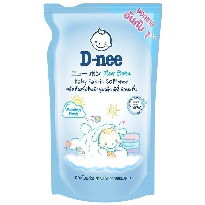 ดีนี่น้ำยาปรับผ้านุ่มเด็กกลิ่นมอร์นิ่งเฟรชสีฟ้า 530มล. [8851989060545]