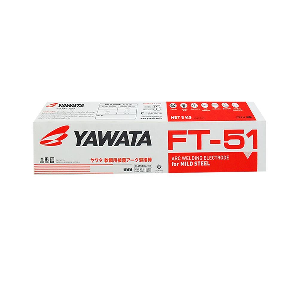 YAWATA ลวดเชื่อม YAWATA FT-51 4 มม. 5 กก. อุปกรณ์เชื่อมและบัดกรี เครื่องเชื่อมและอุปกรณ์ WELDING ELE