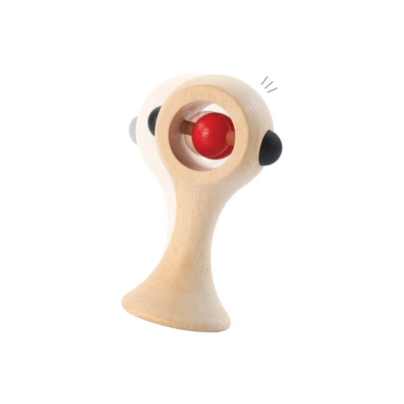PlanToys ของเล่นไม้ 5289 Shaking Rattle - High Contrast แท่งจับเขย่า สำหรับเด็กอายุ 0 เดือน ขึ้นไป - รูปที่ 2