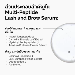 The Ordinary Multi-Peptide Lash & Brow Serum - 5mL |เซรั่มบำรุงขนตาและคิ้ว เพิ่มความหนาและเต็มขึ้น เส้นขนสุขภาพดี