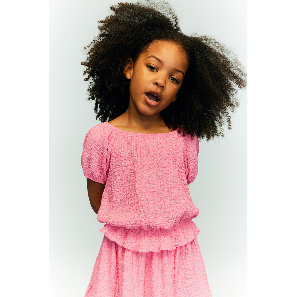 H&M Girl Puff-sleeved top 1233604_1