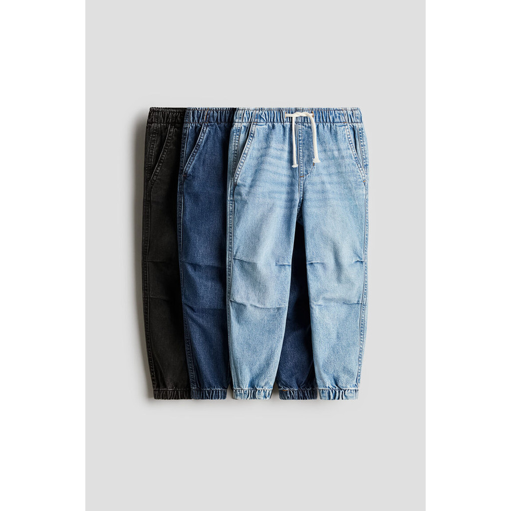 H&M 3-pack denim joggers Boys 3-pack denim joggers 1266849_1