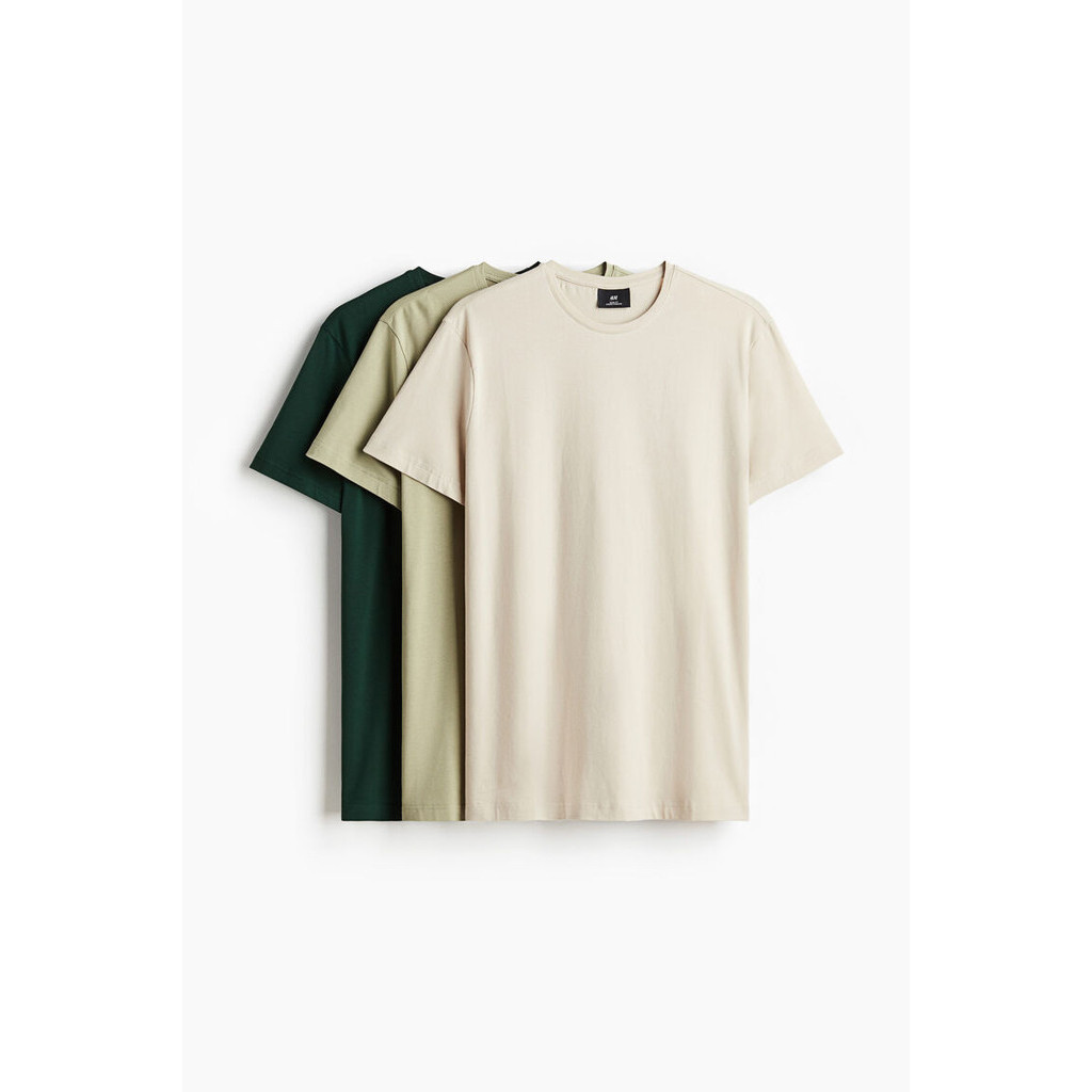 H&M Man 3-pack Slim Fit T-shirts 0578630_5