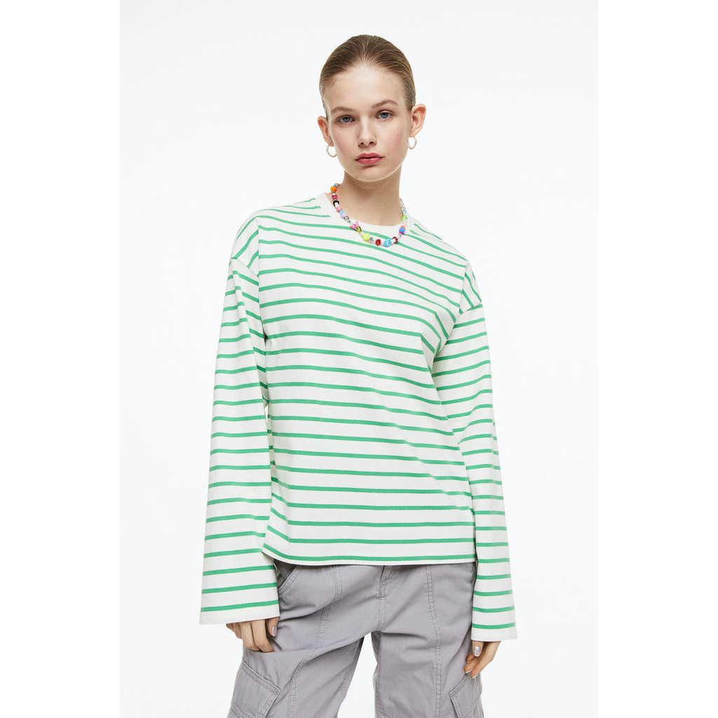 H&M Woman Long-sleeved jersey top 1159044_1