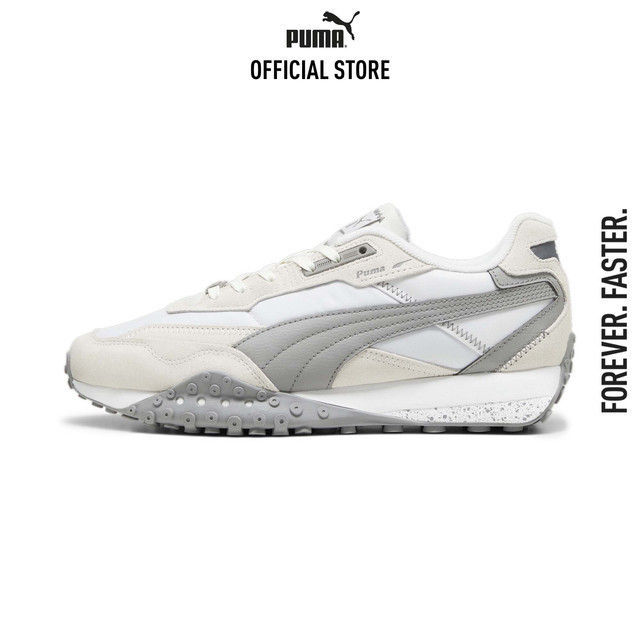 PUMA SPORT CLASSICS - รองเท้าผ้าใบ Blktop Rider สีเทา  39272517