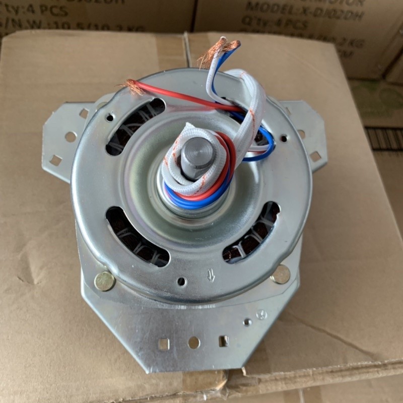 มอเตอร์ปั่นแห้ง 3หู มอเตอร์ปั่นแห้ง 135วัตต์ แกน12 มิล รุ่น2ถัง WT-15J7 WT-16J8 มอเตอร์เครื่องซักผ้า ทองแดงแท้100%