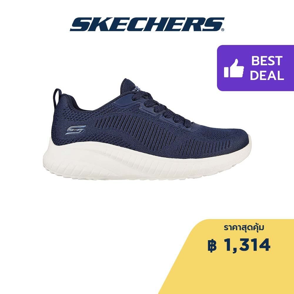 Skechers สเก็ตเชอร์ส รองเท้าผู้หญิง Women BOBS Sport Squad Chaos Face Off Walking Shoes - 117209-NVY