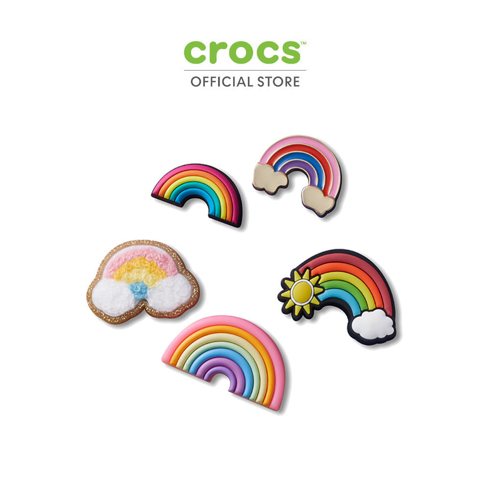 CROCS ตัวติดรองเท้า JIBBITZ™ LOTTA RAINBOWS 5 PACK รุ่น 10014342